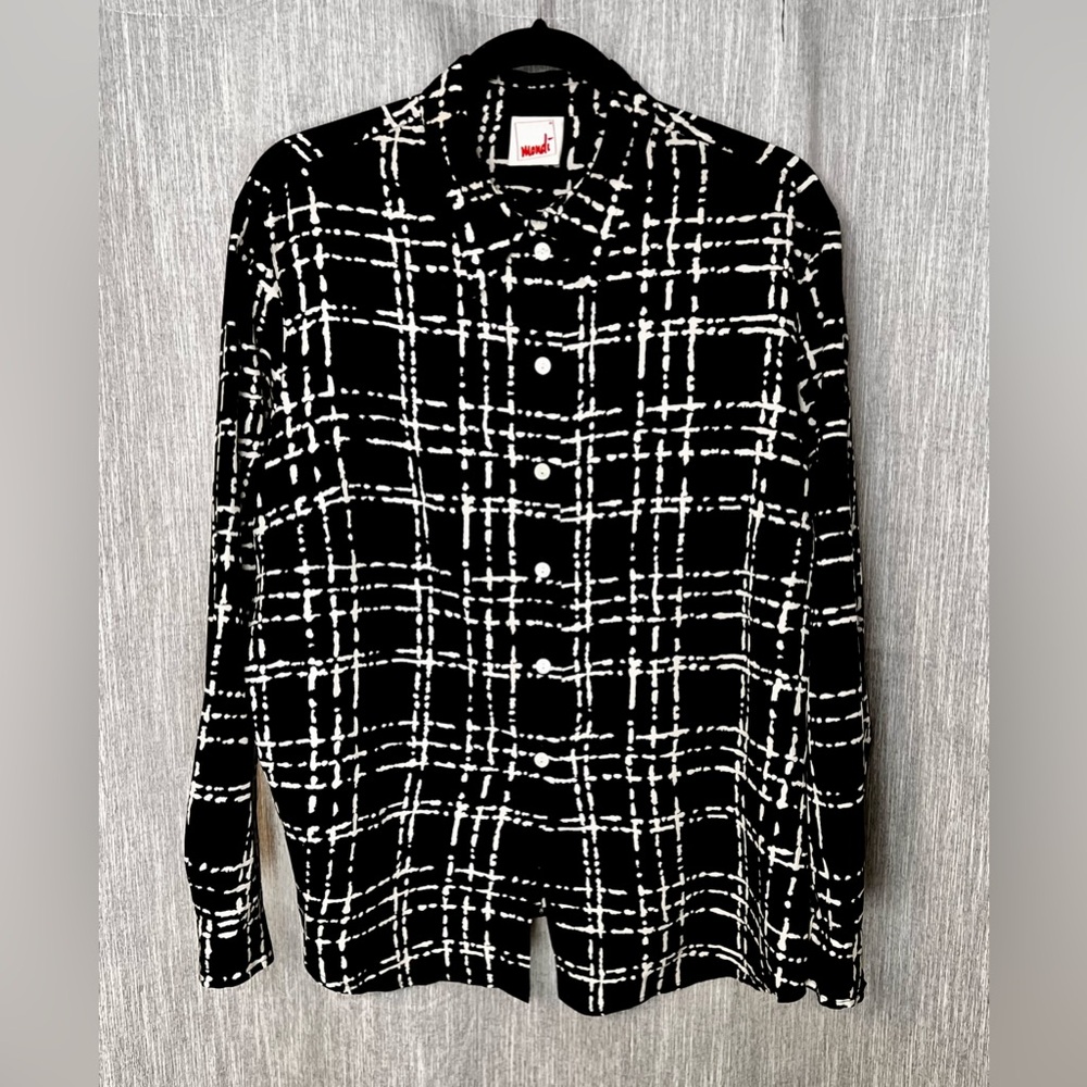 Vintage Silk Mondi Button Up Top